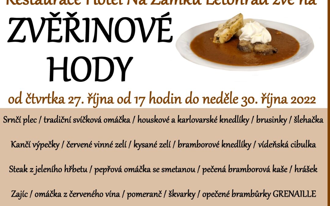 ZVĚŘINOVÉ HODY